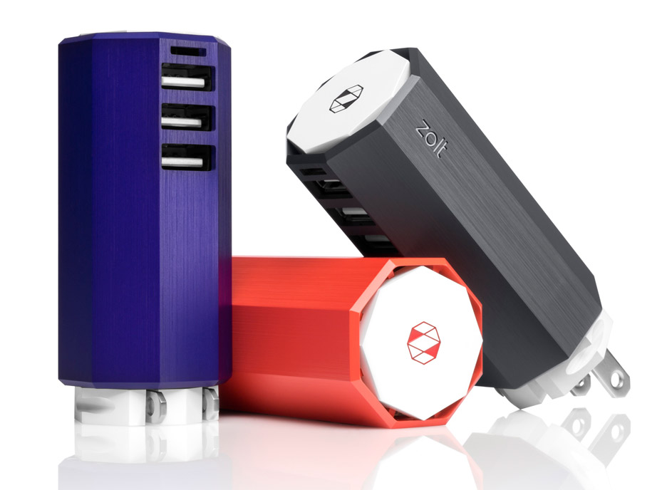 Zolt Charger By Yves Behar Powers Three Devices At Once