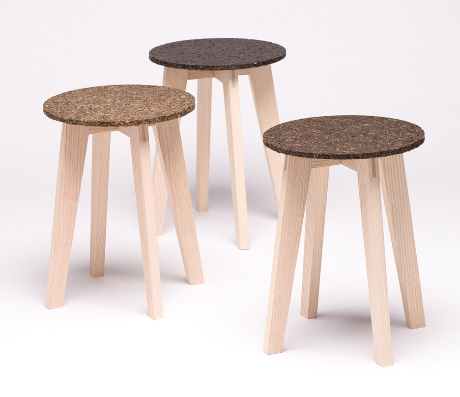 Carolin Pertsch’s Stools Feature Seats Made From Washed-up Seagrass