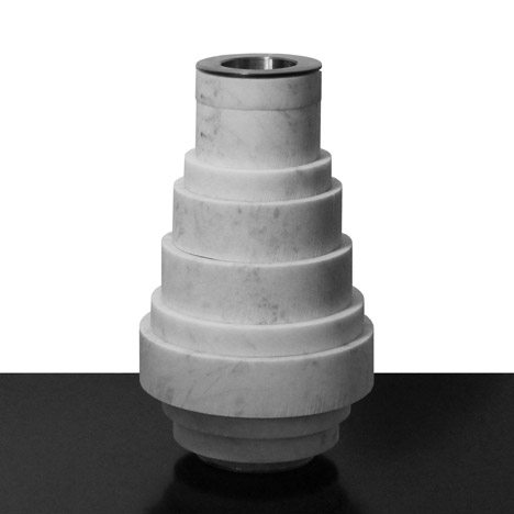 Moreno Ratti’s Marble Vase Stacks Like A Mathematical Puzzle