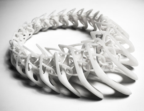 3D-printed necklace by Jenny Wu
