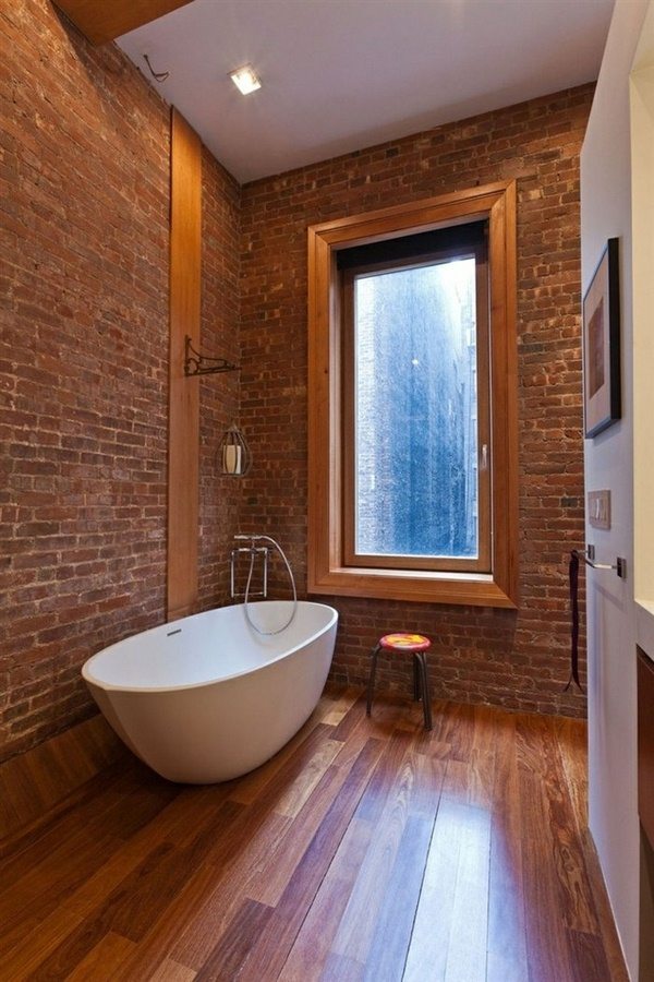 Bathroom Design Ideas With Brick Walls For A Dreamlike Atmosphere
