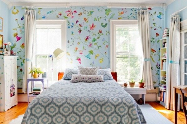 Interior Fabrics And Wallpaper With Floral Pattern – Great Ideas For Your Home