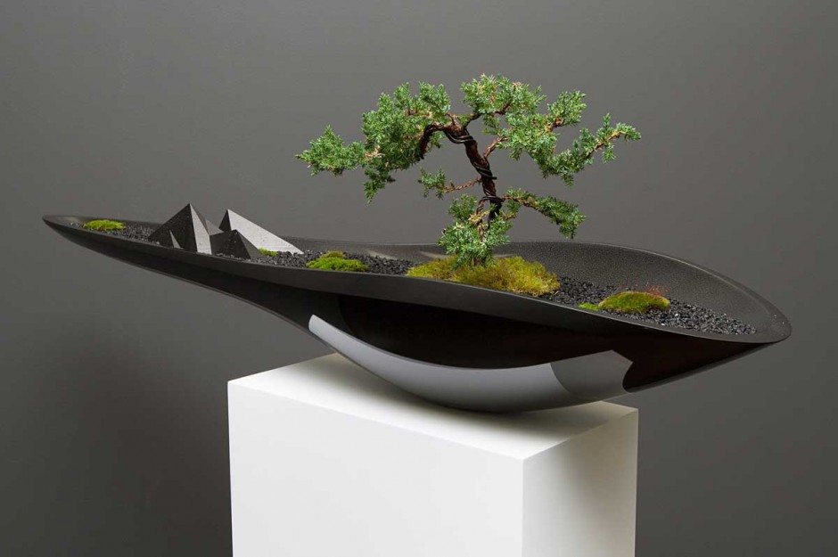 Elegant Kasokudo Bonsai Planter Inspired By The Automotive Industry