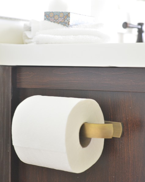 brass toilet paper holder