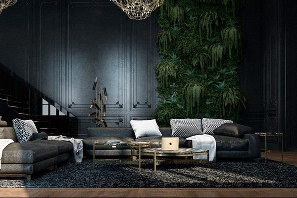 Facility In Black And Gold In A Historic Parisian Apartment