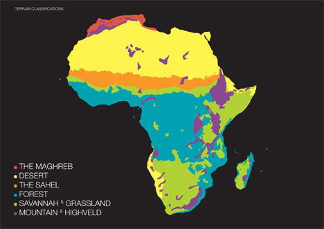 Terrain classifications, from Adjaye Africa Architecture
