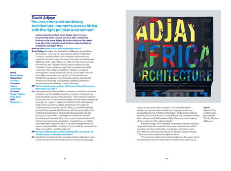 David Adjaye is one of 45 designers and architects featured in Dezeen Book of Interviews