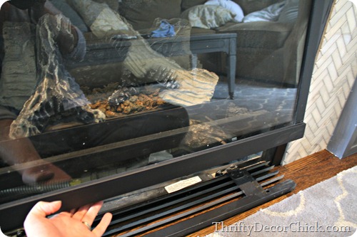 how to clean inside of gas fireplace