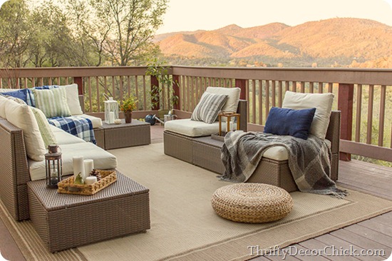 modern outdoor furniture deck