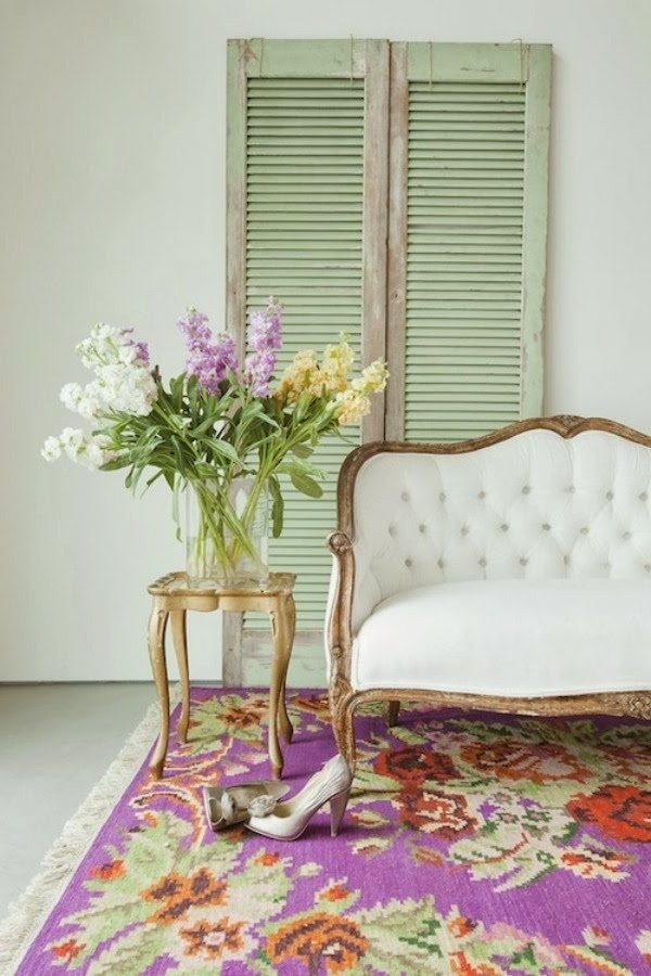 interior design ideas table design purple