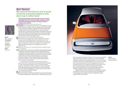 Marc Newson is one of 45 designers and architects featured in Dezeen Book of Interviews