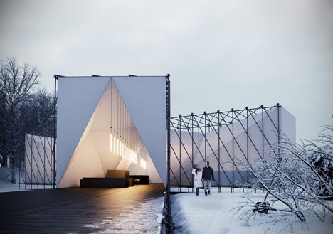 Pop-up Restaurant By OS31 Will Be Built Over A Frozen River