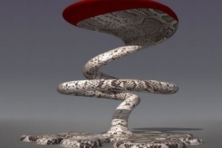 The Amazing Snake Bar Stool by Svilen Gamolov
