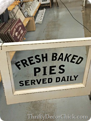 fresh baked pies sign