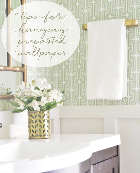 Hanging Prepasted Wallpaper: Tips + Resources